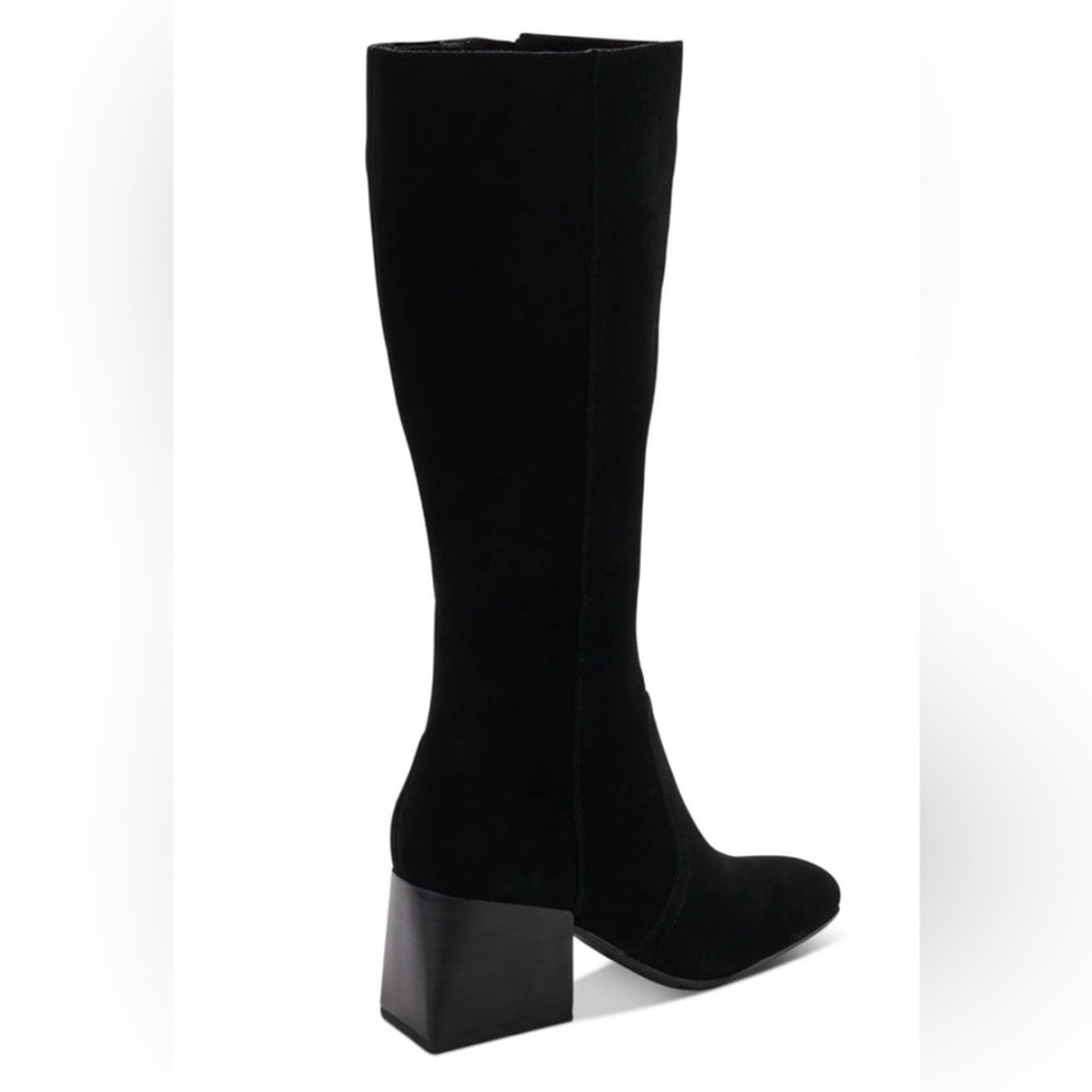 Aqua College Tori Black Suede Waterproof Knee High Boots NEW Size 9 riding boots